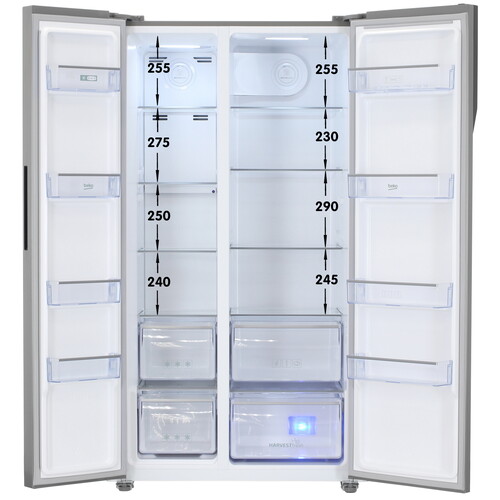Купить Холодильник Side by Side   Beko GNOR563E20X серебристый  5495090. Характеристики, отзывы и цены в Донецке