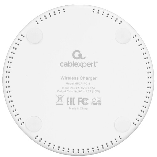 Купить Беспроводное зарядное устройство Cablexpert MP3A-PC-31  9918257. Характеристики, отзывы и цены в Донецке