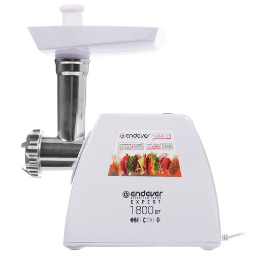 Купить Мясорубка электрическая Endever Sigma 57 белый  8146577. Характеристики, отзывы и цены в Донецке