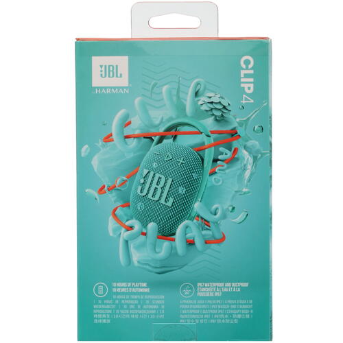 Купить Портативная колонка JBL CLIP 4, бирюзовый  5060022. Характеристики, отзывы и цены в Донецке
