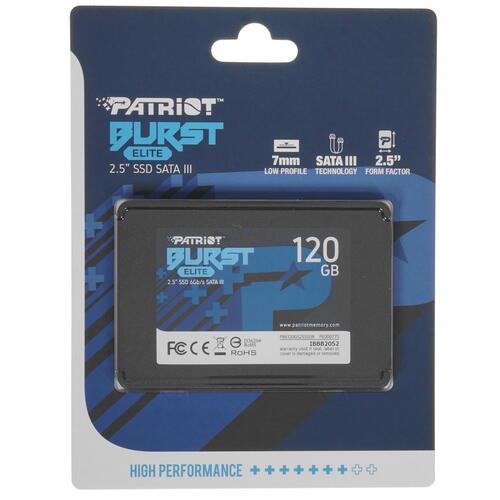 Купить 120 ГБ 2.5" SATA накопитель Patriot Burst Elite [PBE120GS25SSDR]  1690376. Характеристики, отзывы и цены в Донецке