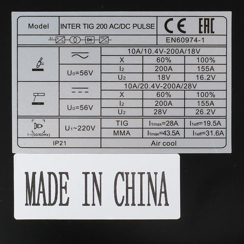 Купить Сварочный аппарат Aurora INTER TIG 200 АС/DC PULSE  1103006. Характеристики, отзывы и цены в Донецке