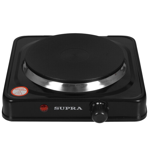 Купить Плита компактная электрическая Supra HS-102 черный  9230976. Характеристики, отзывы и цены в Донецке