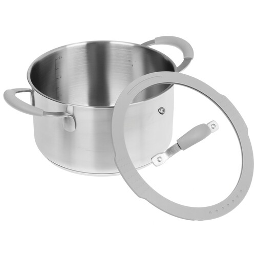 Купить Кастрюля OneTwo Sapphire O3SC35 3.5 л 20 см серебристый  9204347. Характеристики, отзывы и цены в Донецке