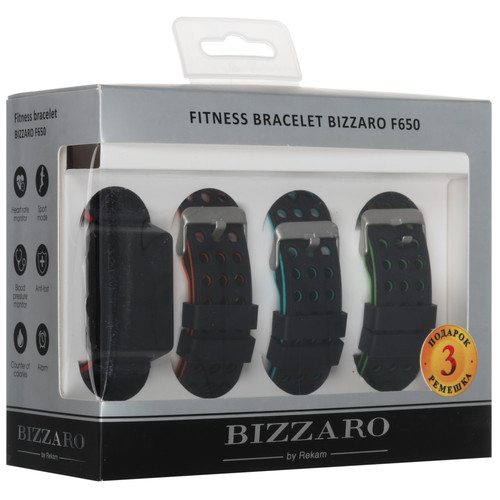 Купить Фитнес-браслет Bizzaro F650 + доп. ремешок  5465359. Характеристики, отзывы и цены в Донецке