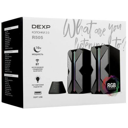 Купить Колонки DEXP R505 черный  5406458. Характеристики, отзывы и цены в Донецке