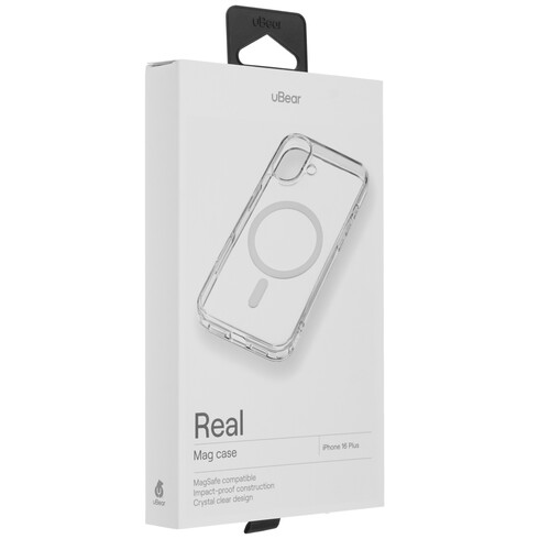 Купить Накладка  uBear Real Mag Case для Apple iPhone 16 Plus прозрачный  5474356. Характеристики, отзывы и цены в Донецке