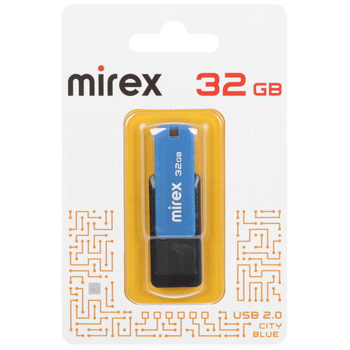 Купить Память USB Flash 32 ГБ Mirex CITY [13600-FMUCIB32]  5454805. Характеристики, отзывы и цены в Донецке