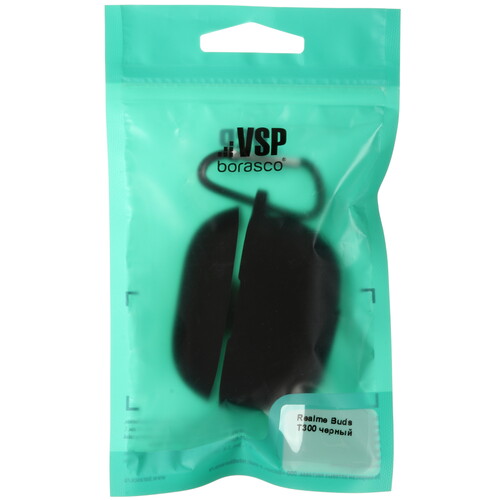 Купить Чехол Borasco для Realme Buds T300, черный  5603144. Характеристики, отзывы и цены в Донецке