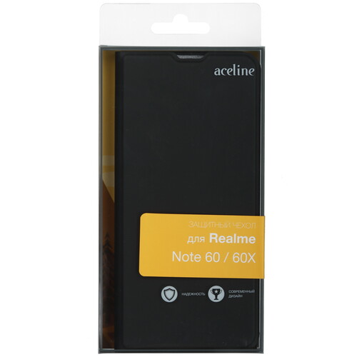 Купить Чехол-книжка  Aceline Kors для realme Note 60/ 60X черный  9206270. Характеристики, отзывы и цены в Донецке