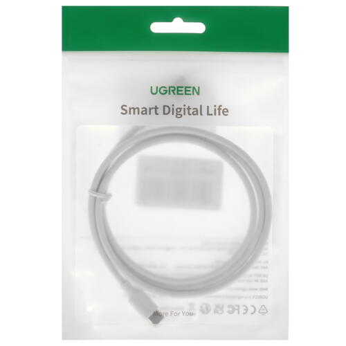 Купить Кабель круглый Ugreen USB Type-C - USB 2.0 Type-A белый 1 м  5025825. Характеристики, отзывы и цены в Донецке