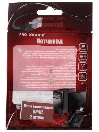 Купить Коннектор RJ12 PRO LEGEND RJ12 6P4C  1157420. Характеристики, отзывы и цены в Донецке
