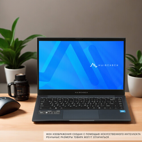 Купить 14" Ноутбук MAIBENBEN S14A синий  5465577. Характеристики, отзывы и цены в Донецке