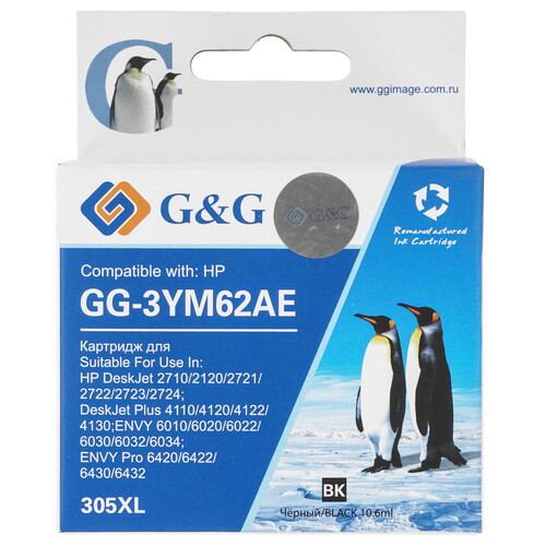 Купить Картридж G&G GG-3YM62AE 305XL черный  9020577. Характеристики, отзывы и цены в Донецке