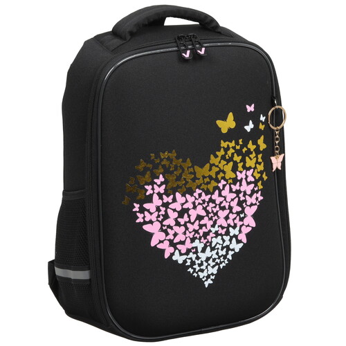 Купить Рюкзак BRAUBERG LIGHT Shining heart черный  9128293. Характеристики, отзывы и цены в Донецке