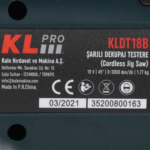 Купить Электрический лобзик KLPRO KLDT18B-00  , Без ЗУ, Без АКБ  9150304. Характеристики, отзывы и цены в Донецке