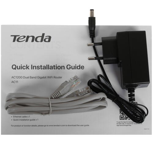Купить Wi-Fi роутер Tenda AC11  4856665. Характеристики, отзывы и цены в Донецке