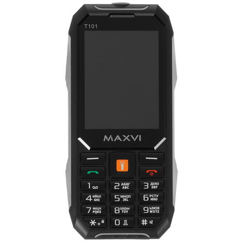 Купить Сотовый телефон Maxvi T101 черный/серебристый  9064662. Характеристики, отзывы и цены в Донецке
