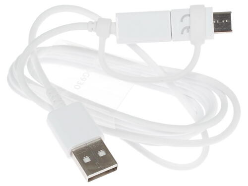 Купить Кабель круглый Samsung micro USB, USB Type-C - USB 2.0 Type-A белый 1.5 м  1098867. Характеристики, отзывы и цены в Донецке