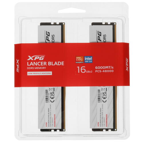Купить Оперативная память ADATA XPG Lancer Blade [AX5U6000C3016G-DTLABWH] 32 ГБ  5431918. Характеристики, отзывы и цены в Донецке