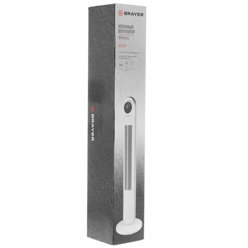 Купить Вентилятор BRAYER 4956BR  серебристый  5359032. Характеристики, отзывы и цены в Донецке