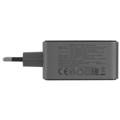 Купить Сетевое зарядное устройство Ugreen X570 серый  5627948. Характеристики, отзывы и цены в Донецке