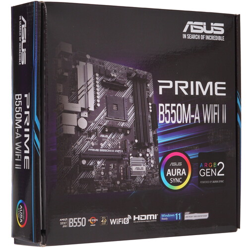 Купить Материнская плата ASUS PRIME B550M-A WIFI II  5005900. Характеристики, отзывы и цены в Донецке