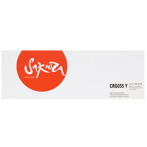 Купить Картридж лазерный SAKURA CRG055Y желтый, с чипом  9931358. Характеристики, отзывы и цены в Донецке