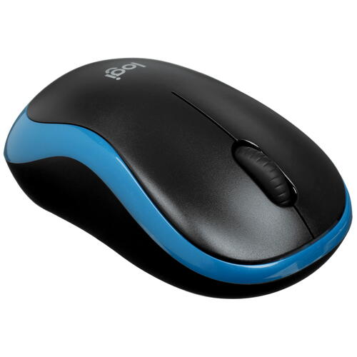 Купить Мышь беспроводная Logitech M186 [910-004132] синий  5053857. Характеристики, отзывы и цены в Донецке