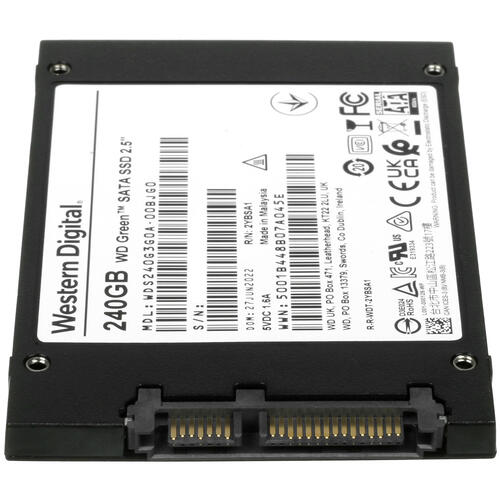 Купить 240 ГБ 2.5" SATA накопитель WD Green [WDS240G3G0A]  5063412. Характеристики, отзывы и цены в Донецке