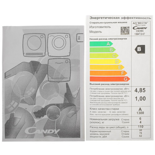 Купить Стирально-сушильная машина Candy Smart Pro CSOW4 1364T/2-07 белый  9915135. Характеристики, отзывы и цены в Донецке