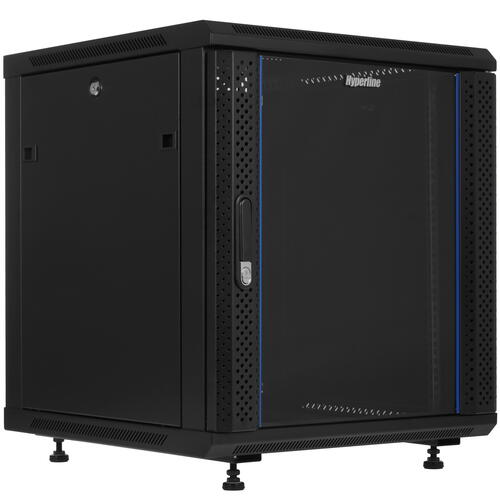 Купить Шкаф коммутационный Hyperline TWB-FC-1266-GP-RAL9004  8193779. Характеристики, отзывы и цены в Донецке