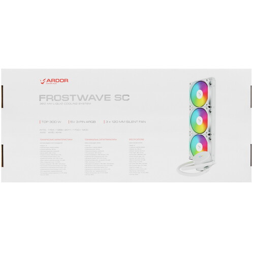 Купить Система охлаждения ARDOR GAMING Frostwave 360 SC  белая  5437456. Характеристики, отзывы и цены в Донецке
