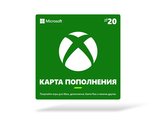 Купить Пополнение баланса сервиса Xbox (Microsoft Store)  20 PLN  5617203. Характеристики, отзывы и цены в Донецке