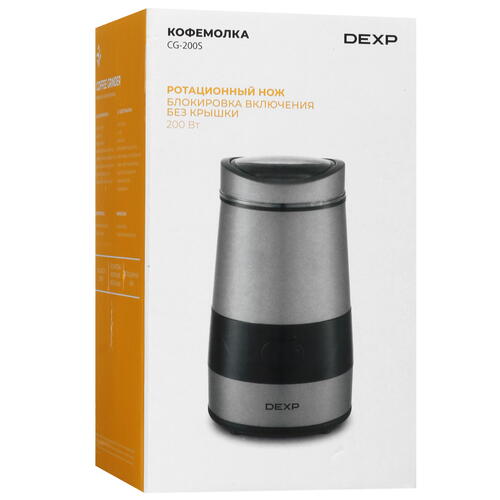 Купить Кофемолка электрическая DEXP CG-200S серый  9015484. Характеристики, отзывы и цены в Донецке