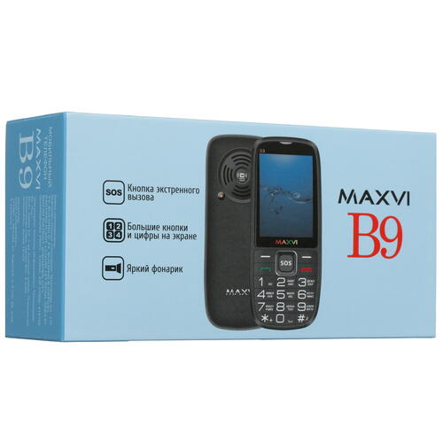 Купить Сотовый телефон Maxvi B9 синий  4714238. Характеристики, отзывы и цены в Донецке