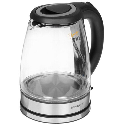 Купить Электрочайник Scarlett SC-EK27G36 черный  5354312. Характеристики, отзывы и цены в Донецке