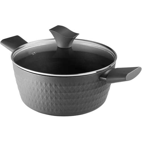 Купить Кастрюля Polaris Kontur-24C 4.2 л 24 см черный  9139972. Характеристики, отзывы и цены в Донецке