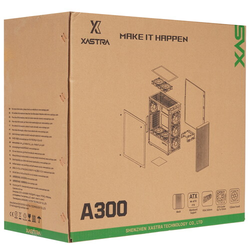 Купить Корпус XASTRA A300 4FRGB  9314181. Характеристики, отзывы и цены в Донецке