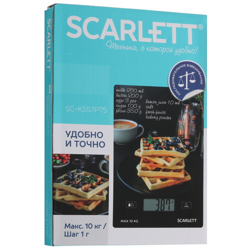 Купить Кухонные весы Scarlett SC-KS57P75 Вафли разноцветный  9042663. Характеристики, отзывы и цены в Донецке