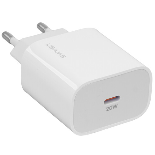 Купить Сетевое зарядное устройство USAMS US-CC118 белый  5480348. Характеристики, отзывы и цены в Донецке