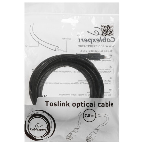 Купить Кабель оптический  Cablexpert ODT Toslink - ODT Toslink черный  5630979. Характеристики, отзывы и цены в Донецке