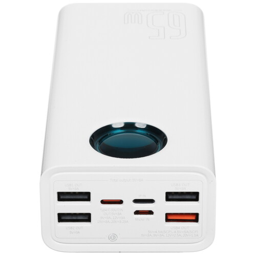 Купить Портативный аккумулятор Baseus Amblight Quick Charge 65W белый  5011590. Характеристики, отзывы и цены в Донецке