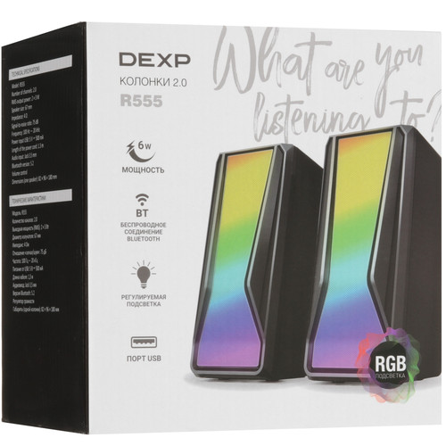 Купить Колонки DEXP R555 черный  5634667. Характеристики, отзывы и цены в Донецке