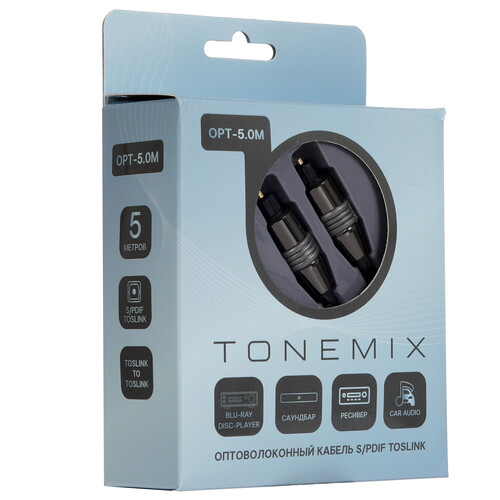 Купить Кабель оптический  Tonemix ODT Toslink - ODT Toslink черный  9272853. Характеристики, отзывы и цены в Донецке