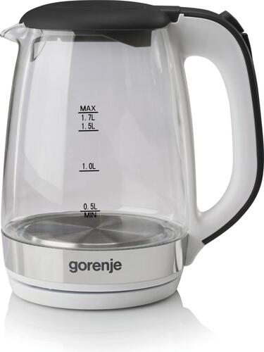 Купить Электрочайник Gorenje K17GXG белый  9085191. Характеристики, отзывы и цены в Донецке