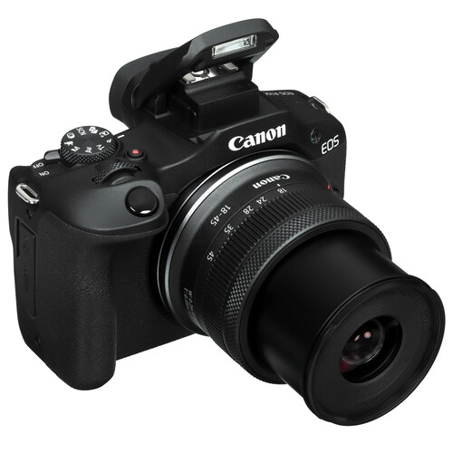 Купить Беззеркальный фотоаппарат Canon EOS R100 Kit 18-45mm F4.5-6.3 IS STM черный  5446380. Характеристики, отзывы и цены в Донецке