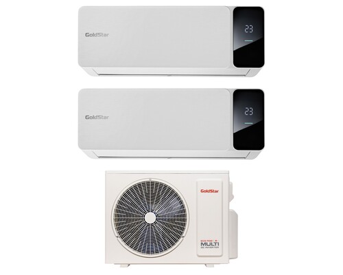 Купить Кондиционер настенный мультисплит-система GoldStar GSA2OI-FM/out-18HN8 + FM/in-09+09HN8 белый  9244170. Характеристики, отзывы и цены в Донецке