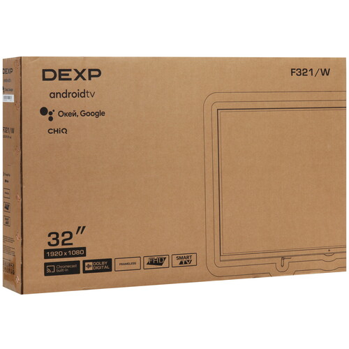 Купить 32" (81 см) Телевизор DEXP F321 белый  5475682. Характеристики, отзывы и цены в Донецке