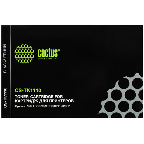 Купить Картридж лазерный Cactus CS-TK1110BK черный, с чипом  7939488. Характеристики, отзывы и цены в Донецке